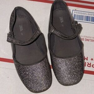 ZARA Glitter Ballet Flats